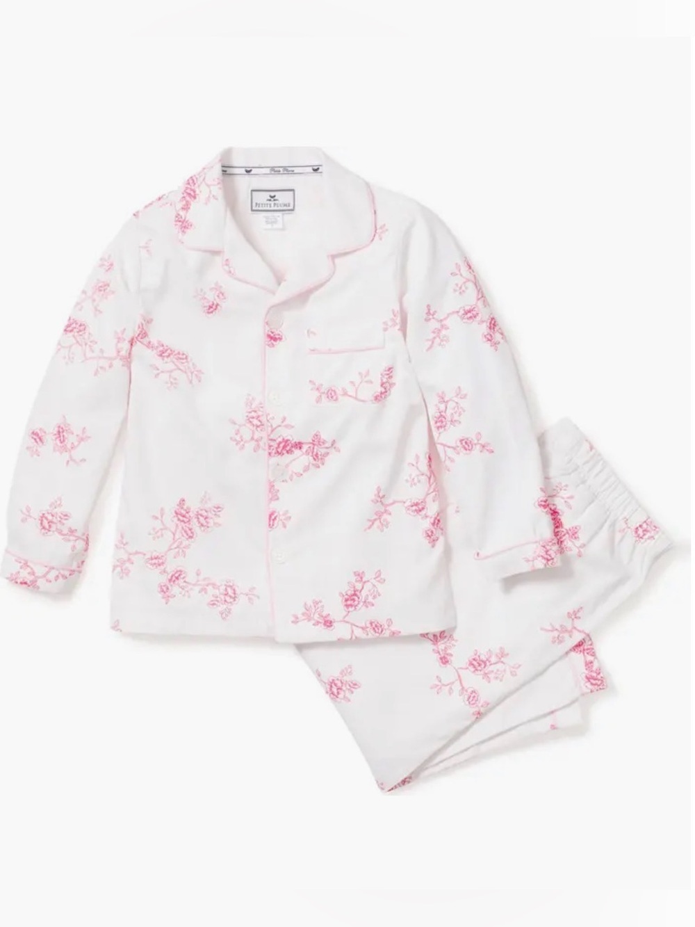 😴 Petite Plume English Rose Girls Pajama Set - Size 3